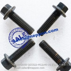 B00002058 QSC622-M12x40-10.9 114 Hexagon Bolts With Flange-small Series PS08857 4110000036098