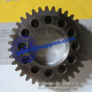 W020400311 YJ37508-0-20 Drive gear SEM 655 656 ZL50F 660 WHEEL LOADER PARTS