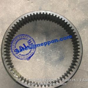 Z610240110 20CrMnTi ZL60D.24.1-3 GEAR RING SEM SPARE PARTS