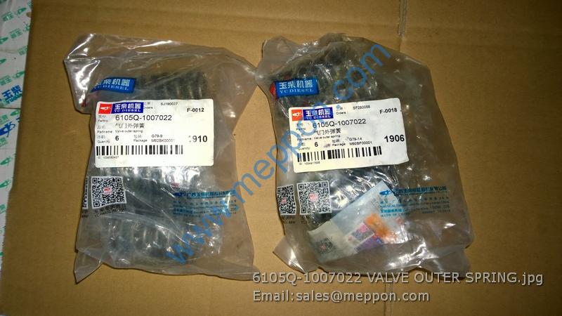 6105Q-1007022 VALVE OUTER SPRING YUCHAI