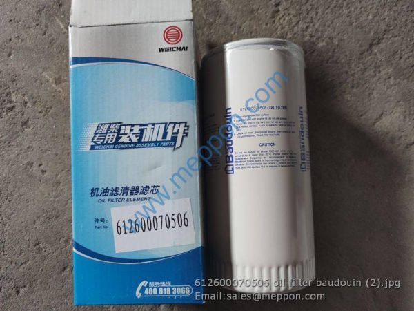612600070506 oil filter baudouin