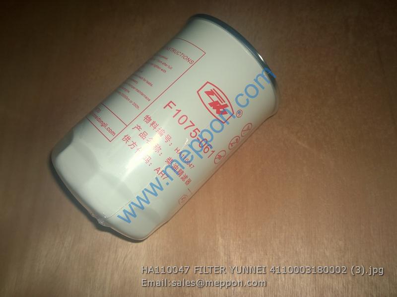 HA110047 4110003180002 FILTER YUNNEI YN33 YN27