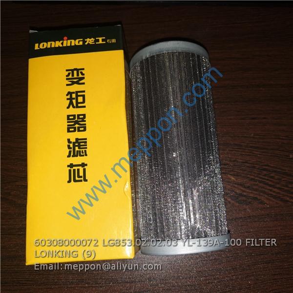 60308000072 LG853.02.02.03 YL-139A-100 FILTER LONKING 60308000072 LG853.02.02.03 YL-139A-100 FILTER LONKING