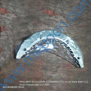 ME013644 SY215 6D34 B229900004222 thrust plate SANY