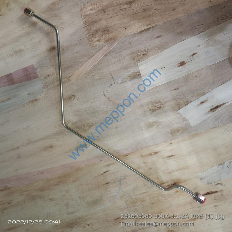 252605989 300K.3.1.2A PIPE XCMG LW300K, LW300KN, LW300KV, LW330FN, LW330FV, XC936, LW330KV, XT550K, XC938, LW350KV, LW350FV, LW330KN