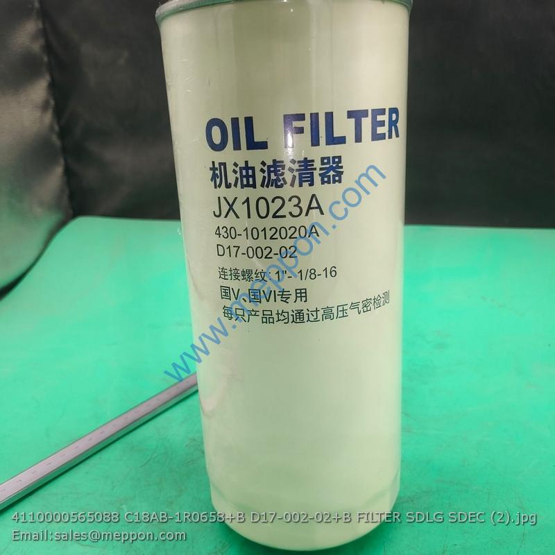 4110000565088 C18AB-1R0658+B D17-002-02+B FILTER SDLG SDEC